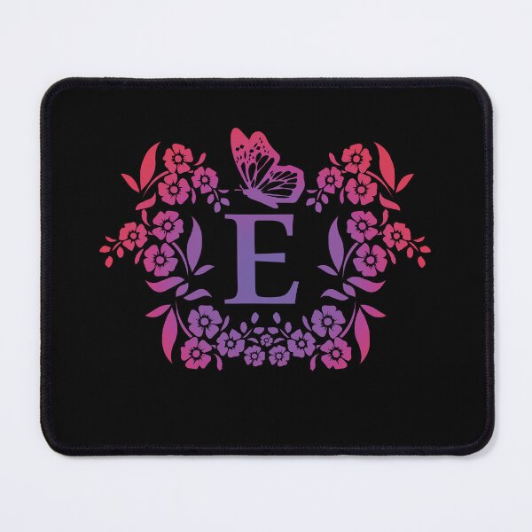 Item preview, Ornamental Letter E, Purple And Red Heart Butterfly, Gold Monogram Ornament designed and sold by PROMEN Creativity.