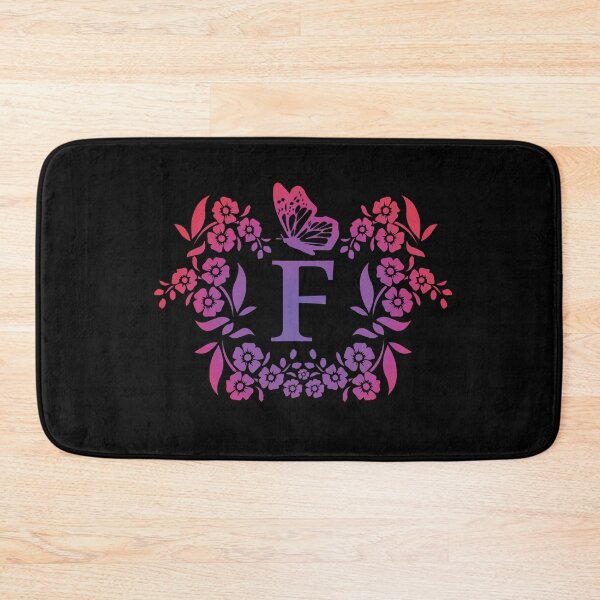 Item preview, Ornamental Letter F, Purple And Red Heart Butterfly, Gold Monogram Ornament designed and sold by PROMEN Creativity.