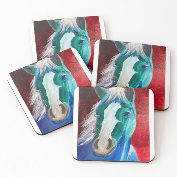 Item preview, Blue horse designed and sold by Mowbs.
