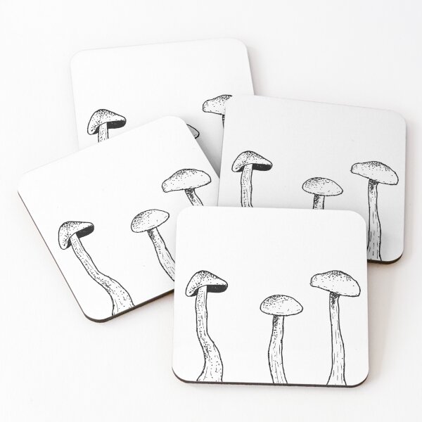 Item preview, Minimalist Shrooms - Simple Drawing designed and sold by V0L0S.