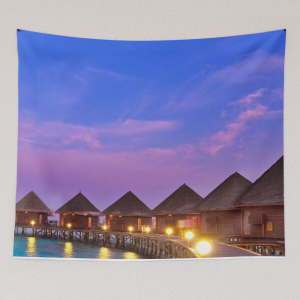 Item preview, Maldives,nature,tropical,paradise, panoramic,panoramic wall art, panoramic canvas,wall posters  designed and sold by eyesight4vision.