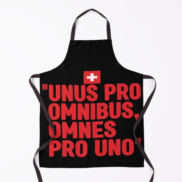 Item preview, Unus pro omnibus, omnes pro uno, unofficial motto of Switzerland. It means One for all, all for one. Swiss national day designed and sold by Swissstore.