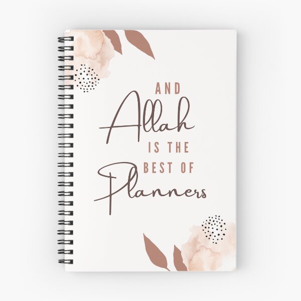 Item preview, Allah is the best of planners, Islamic Hijabi Notebook, Hijab, HIjabi, Islamic, Islam, Muslimah, Religious-5 designed and sold by Khasanah3005.