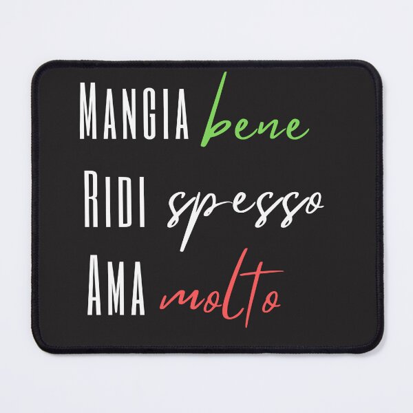 Item preview, Mangia Bene, Ridi Spesso, Ama Molto Italian Quote designed and sold by MusberriDesigns.