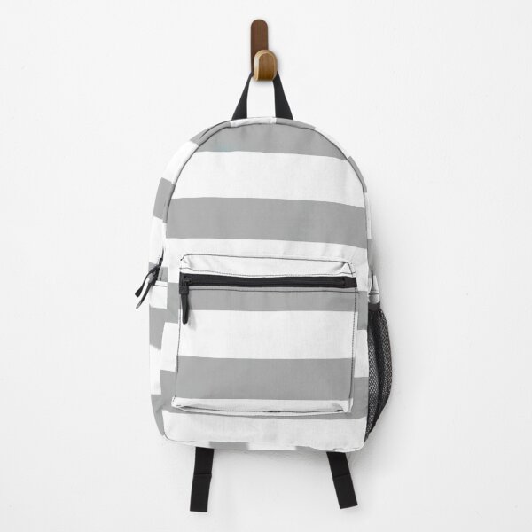 Item preview, Fog Dark Gray Stripes on White designed and sold by HiddenPuppets.
