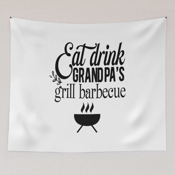 Item preview, Eat drink grandpa's grill barbecue designed and sold by Drop and wear.