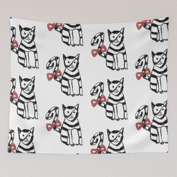 Item preview, Black and white girl cat cartoon designed and sold by rafo.