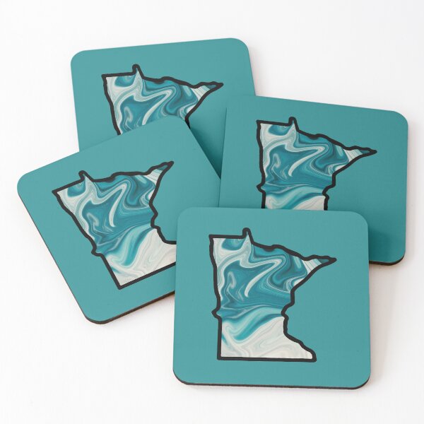 Item preview, Minnesota Shape Outline (Blue Marble) designed and sold by Symmba.