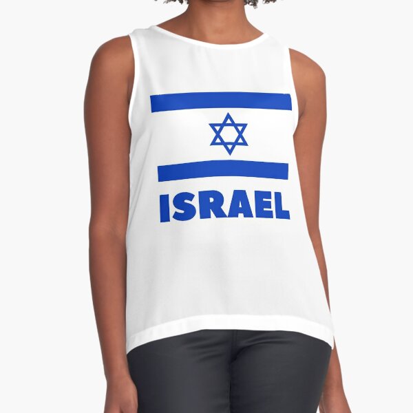 Female Israel Elevate Tank (White-Flag) - BornPrimitive Israel