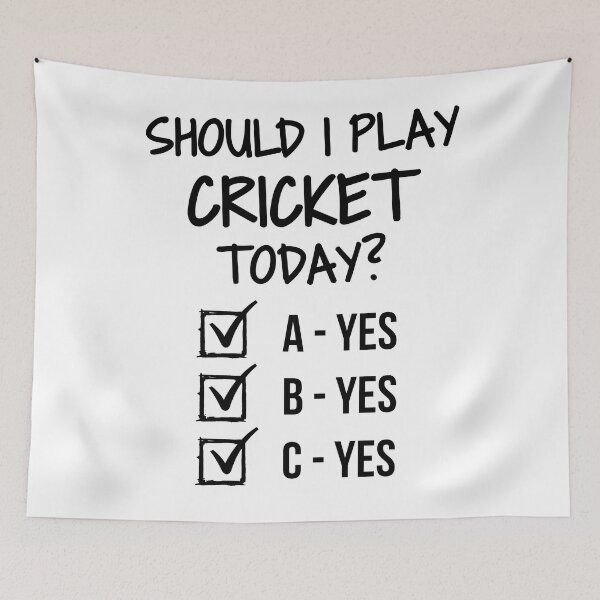 Item preview, Should I play cricket today? designed and sold by TheGreenGoat.