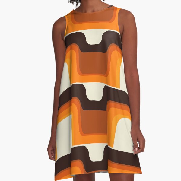 Item preview, Mid-Century Modern Meets 1970s Orange designed and sold by MonstersMashU.