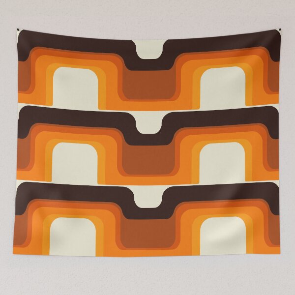 Item preview, Mid-Century Modern Meets 1970s Orange designed and sold by MonstersMashU.