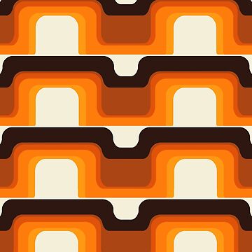 Artwork thumbnail, Mid-Century Modern Meets 1970s Orange by MonstersMashU