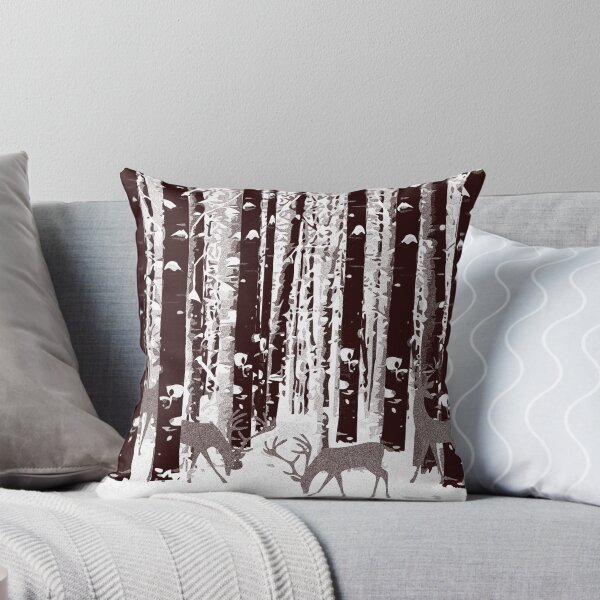 Item preview, Deer, wild animals, woodland animals in birch forest, for puzzle, kids puzzle, Duvets, Comforters, Shower Curtains, desk mat designed and sold by Collagedream.