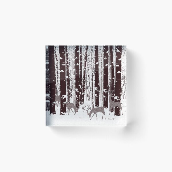 Item preview, Deer, wild animals, woodland animals in birch forest, for puzzle, kids puzzle, Duvets, Comforters, Shower Curtains, desk mat designed and sold by Collagedream.