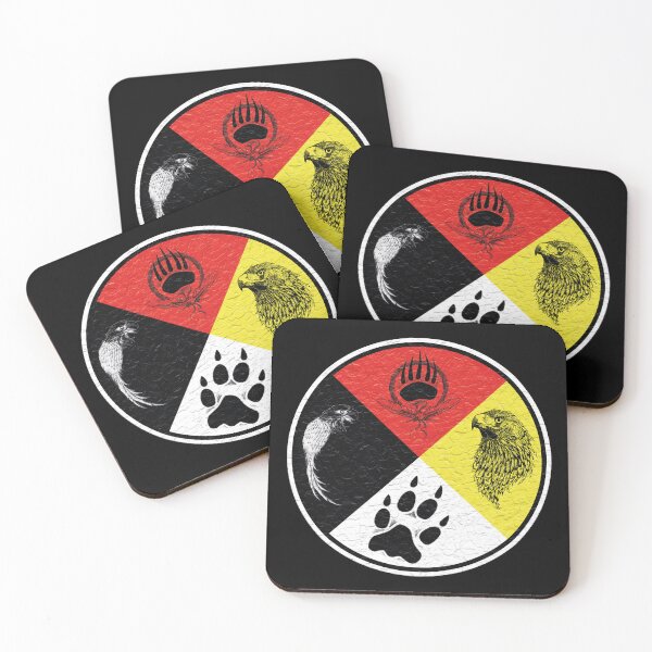 Item preview, Medicine Wheel Native American the best gifts for any american dad father mom mother boy girl child designed and sold by ZoldicShop.