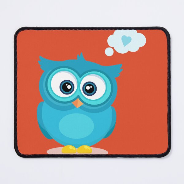 Item preview, Cute owl - BLUE designed and sold by Alair-In.