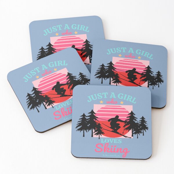 Item preview, Just A Girl Who Loves Skiing designed and sold by TheReporter1.