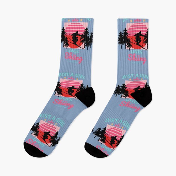 Item preview, Just A Girl Who Loves Skiing designed and sold by TheReporter1.