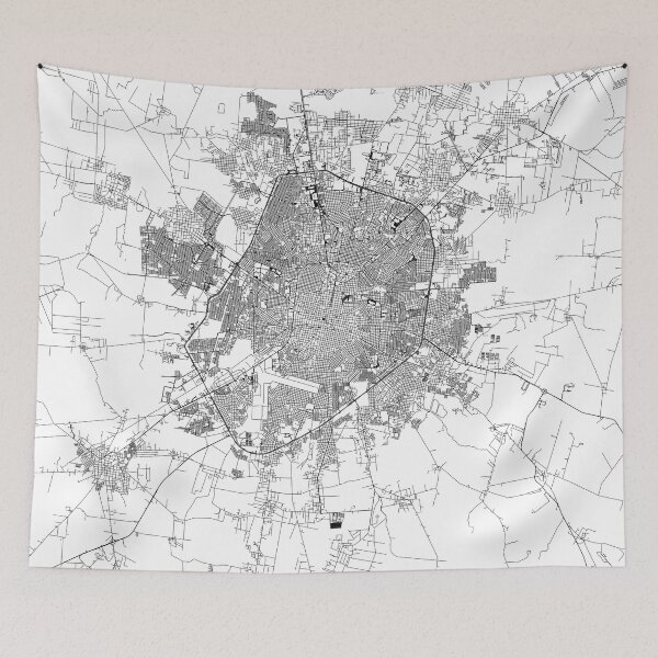 Item preview, Merida White Map designed and sold by multiplicitymap.
