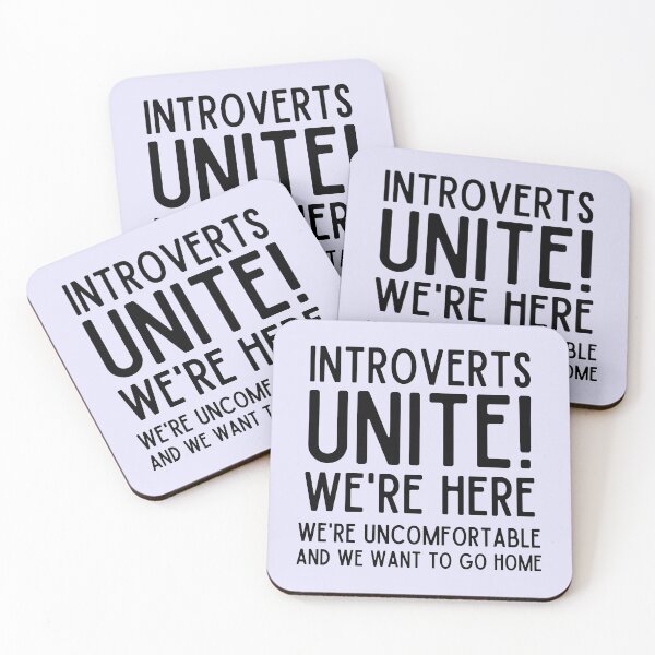 Item preview, Introverts Unite! We’re Here We’re Uncomfortable and We Want To Go Home designed and sold by alchemytree.