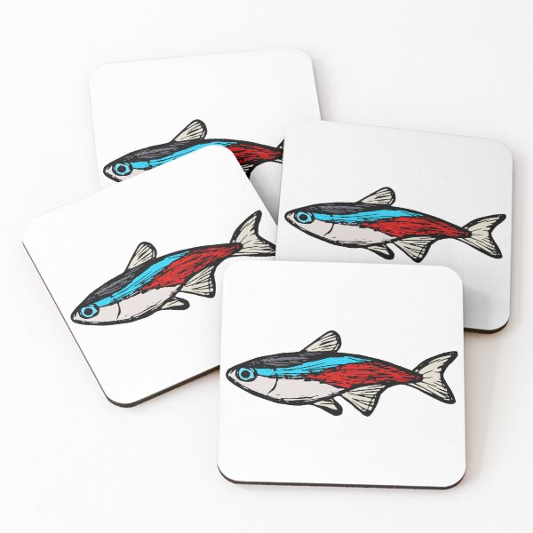 Item preview, Neon tetra - freshwater aquarium fish designed and sold by DigitalShards.