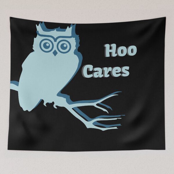 Item preview, Hoo Cares with owl designed and sold by MGuyerArt.