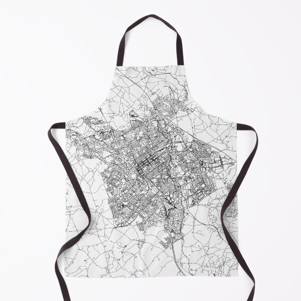 Item preview, Milton Keynes White Map designed and sold by multiplicitymap.