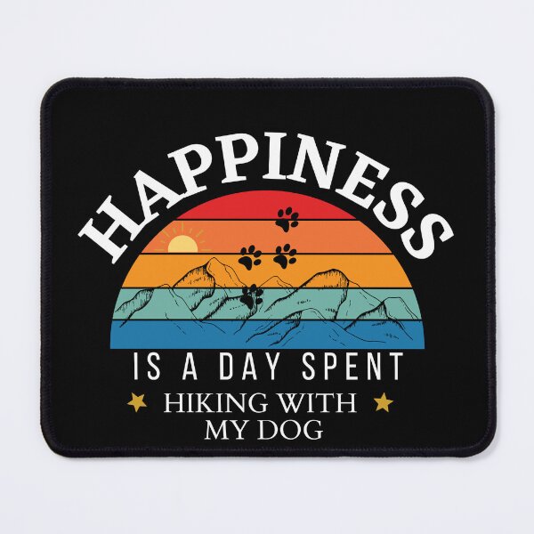 Item preview, Happiness Is A Day Spent Hiking With My Dog | Retro Hiking Dog Design designed and sold by StreetShirts1.