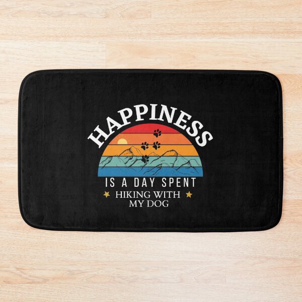 Item preview, Happiness Is A Day Spent Hiking With My Dog | Retro Hiking Dog Design designed and sold by StreetShirts1.