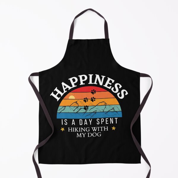 Item preview, Happiness Is A Day Spent Hiking With My Dog | Retro Hiking Dog Design designed and sold by StreetShirts1.