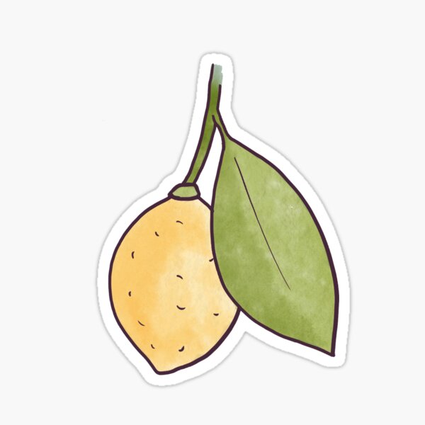 A Lonely Lemon Sticker