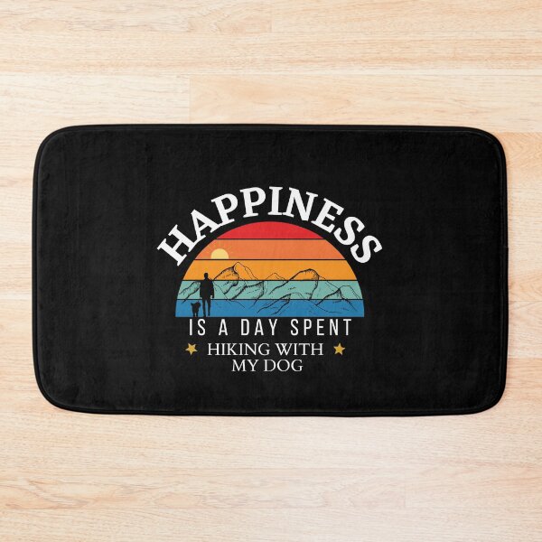 Item preview, Happiness Is A Day Spent Hiking With My Dog | Retro Hiking Dog Design designed and sold by StreetShirts1.