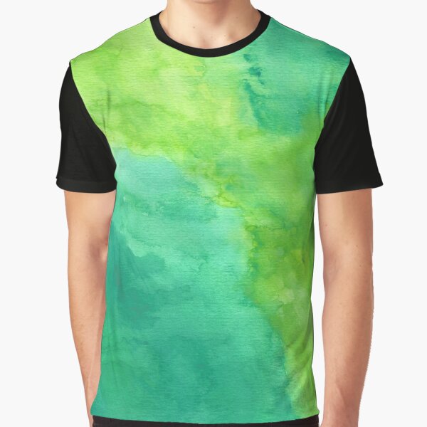 "Lime Green and Turquoise Watercolor Art" Tshirt for Sale by LarkDesigns Redbubble