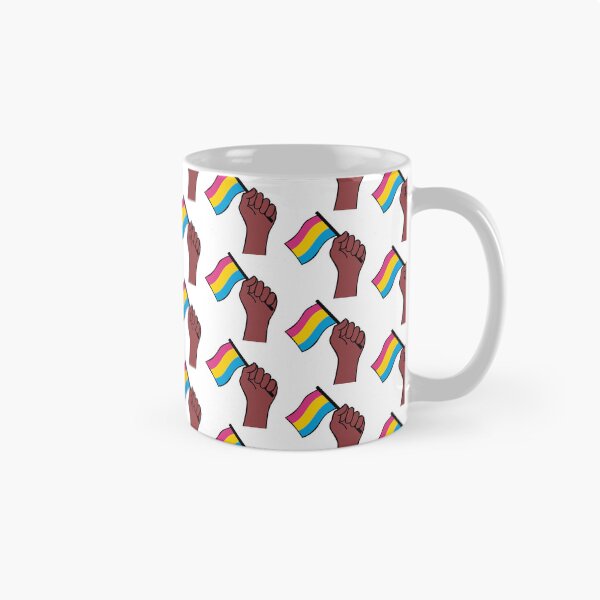 Artikelvorschau, pansexuelles Flaggenhandmuster entworfen und verkauft von BThingies.