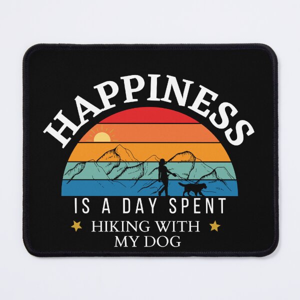 Item preview, Happiness Is A Day Spent Hiking With My Dog | Retro Hiking Dog Design designed and sold by StreetShirts1.