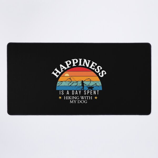 Item preview, Happiness Is A Day Spent Hiking With My Dog | Retro Hiking Dog Design designed and sold by StreetShirts1.