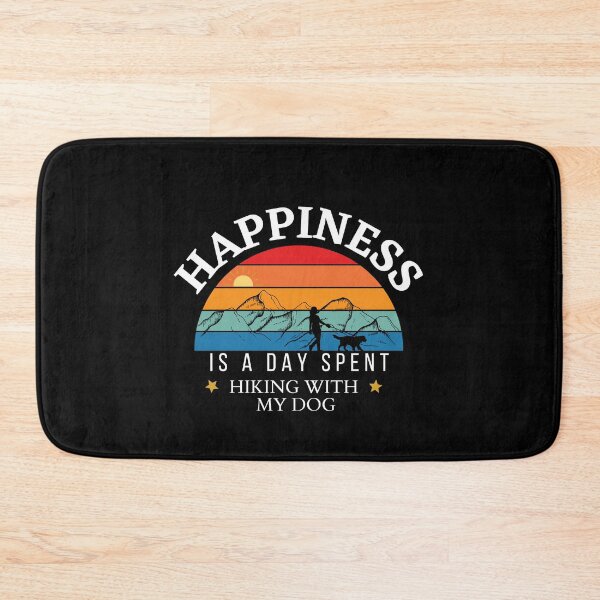Item preview, Happiness Is A Day Spent Hiking With My Dog | Retro Hiking Dog Design designed and sold by StreetShirts1.
