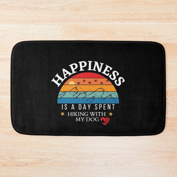 Item preview, Happiness Is A Day Spent Hiking With My Dog | Retro Hiking Dog Design designed and sold by StreetShirts1.