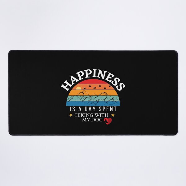 Item preview, Happiness Is A Day Spent Hiking With My Dog | Retro Hiking Dog Design designed and sold by StreetShirts1.
