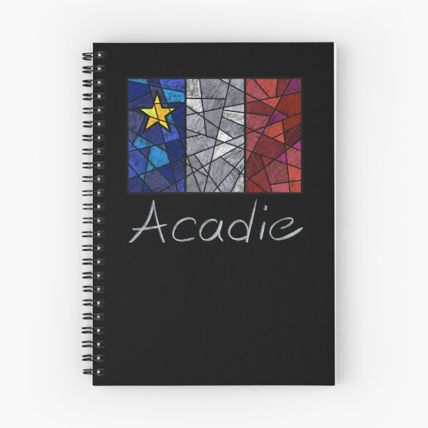 Item preview, Acadian Flag pastel liquid mosaic - Drapeau acadien mosaïque liquide pastel vitrail designed and sold by ColoursOfFrance.