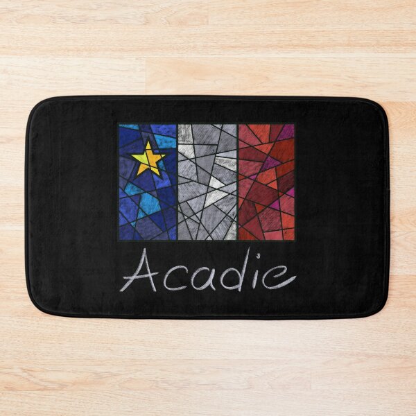 Item preview, Acadian Flag pastel liquid mosaic - Drapeau acadien mosaïque liquide pastel vitrail designed and sold by ColoursOfFrance.
