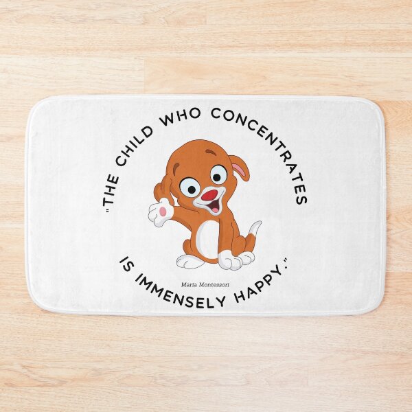 Item preview, Montessori quote The child who concentrates is immensely happy designed and sold by TeyMank.