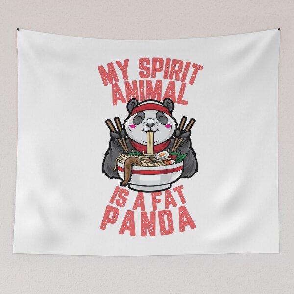Item preview, My Spirit Animal Is a FAT Panda  designed and sold by AnimalLover4eva.