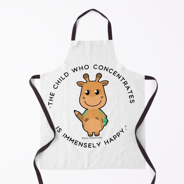 Item preview, Montessori quote The child who concentrates is immensely happy designed and sold by TeyMank.