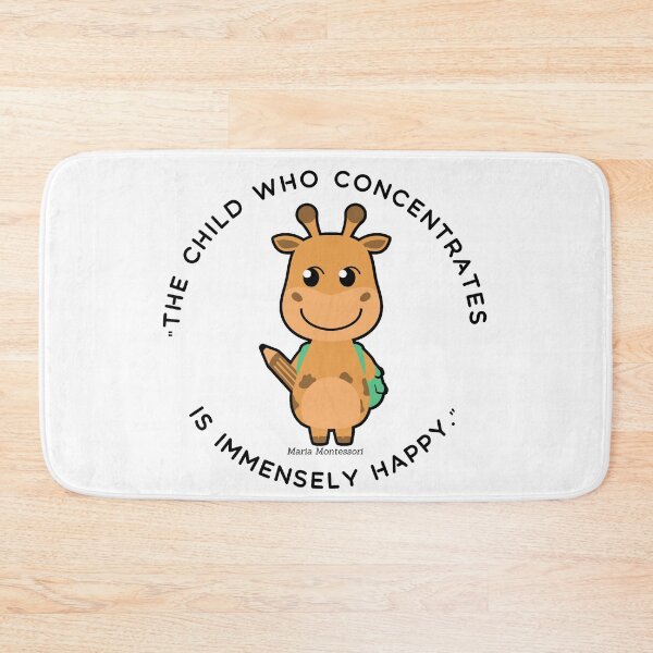 Item preview, Montessori quote The child who concentrates is immensely happy designed and sold by TeyMank.