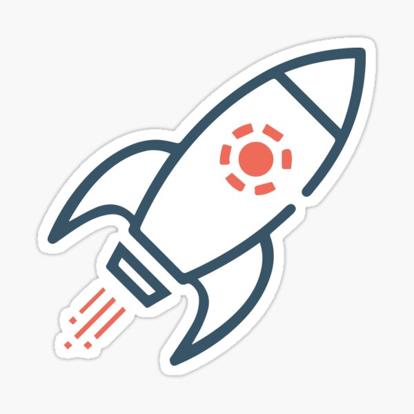 Rocket Start Up Sticker