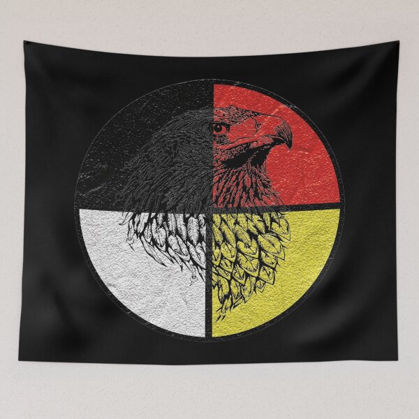 Item preview, Medicine Wheel Native American the best gifts for any american dad father mom mother boy girl child designed and sold by ZoldicShop.