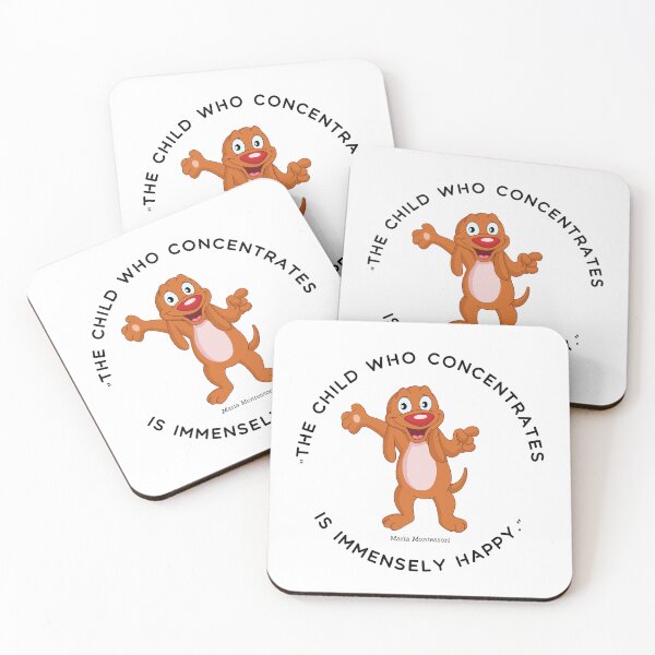 Item preview, Montessori quote The child who concentrates is immensely happy designed and sold by TeyMank.