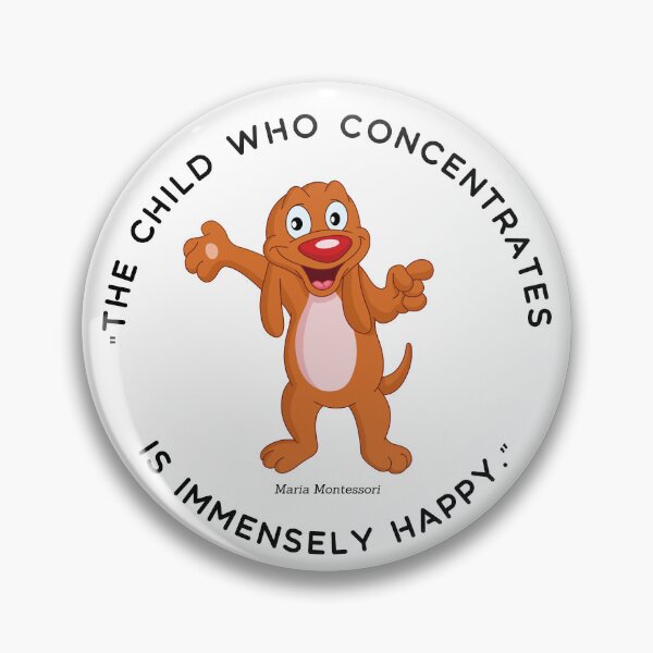 Item preview, Montessori quote The child who concentrates is immensely happy designed and sold by TeyMank.